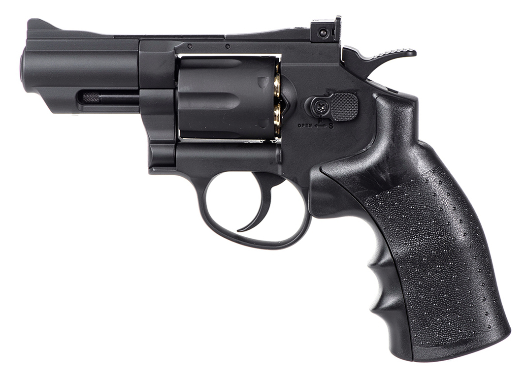 Hwasan Revolver 2.5inch Co2 Air Pistol (4.5mm - Black - Full Metal)