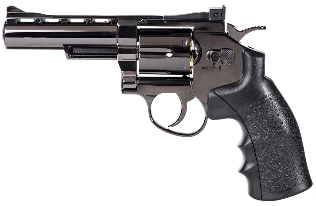 Hwasan 4.0″ Co2 Revolver (4.5mm – Black – Full Metal) Hwasan 4.0" Co2 Revolver (4.5mm - Black - Full Metal)