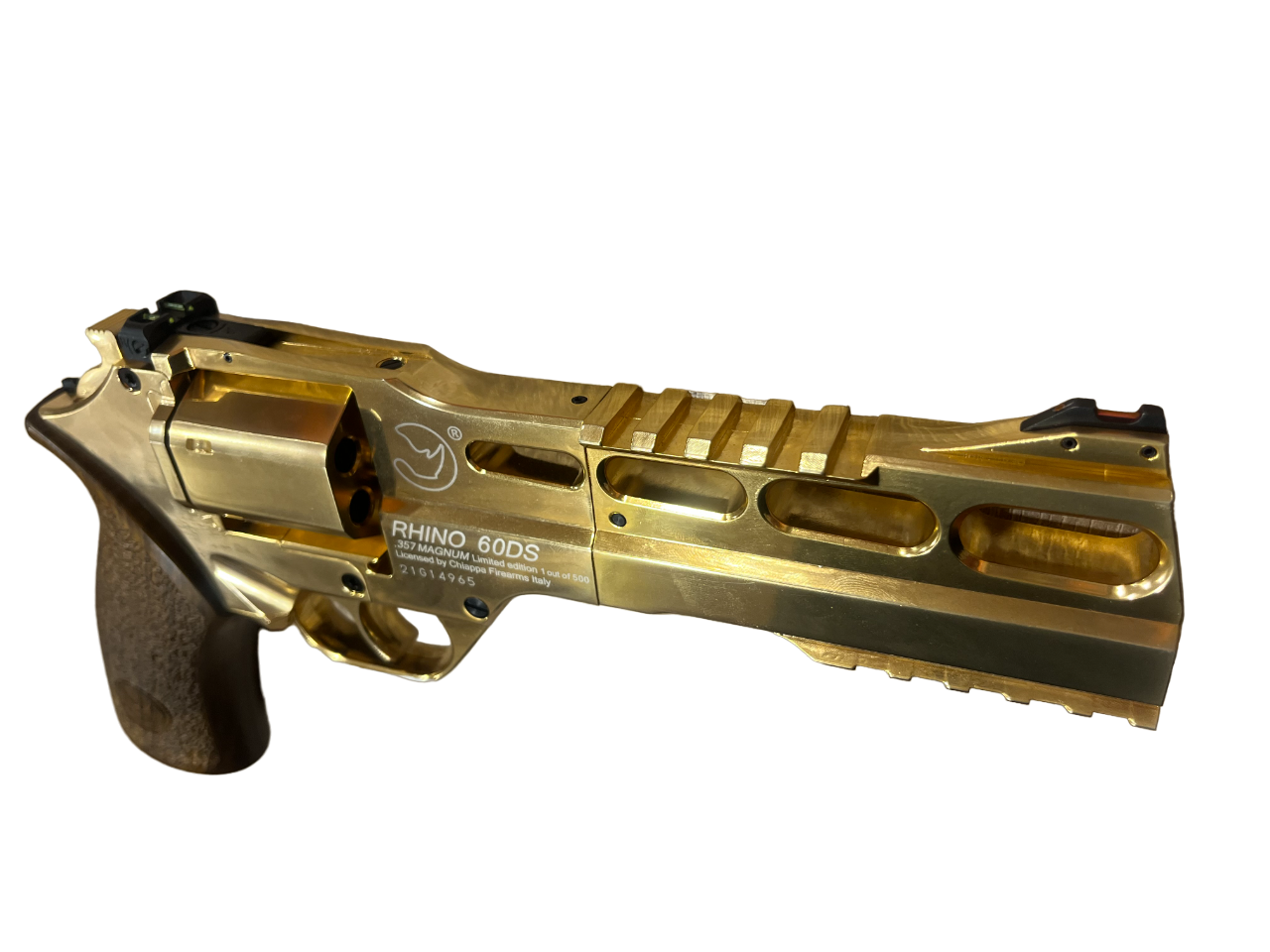 Chiappa 4.5mm/.177 Charging Rhino 60DS Co2 Revolver (6″ – Gold – 440.129) Chiappa 4.5mm/.177 Charging Rhino 60DS Co2 Revolver (6″ – Gold – 440.129)