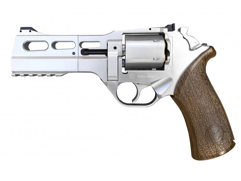 Chiappa Rhino 50DS CO2 Revolver 4.5mm (.177) – 5″ Barrel, Silver Chiappa Rhino 50DS CO2 Revolver 4.5mm (.177) - 5" Barrel, Silver