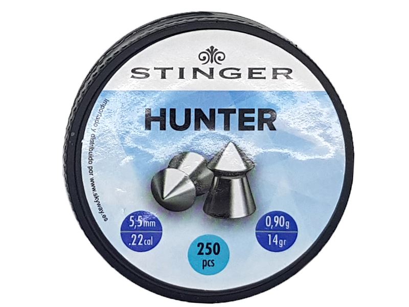 Stinger Lead Air Gun Pellet (Pointed Hunter Design – 5.5mm/.22 – 250 Rounds) Stinger Lead Air Gun Pellet (Pointed Hunter Design – 5.5mm/.22 – 250 Rounds)
