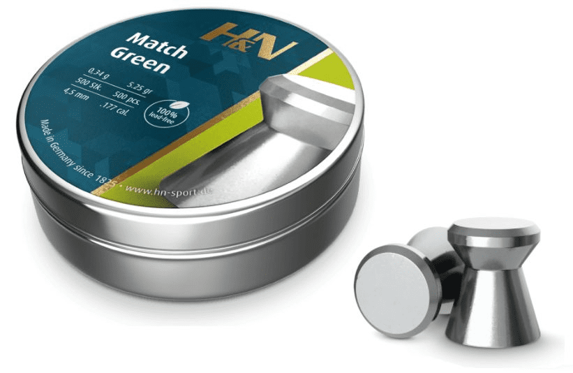 H&N Match Green (4.5mm/.177 Pellets – 500 Rounds) H&N Match Green (4.5mm/.177 Pellets - 500 Rounds)