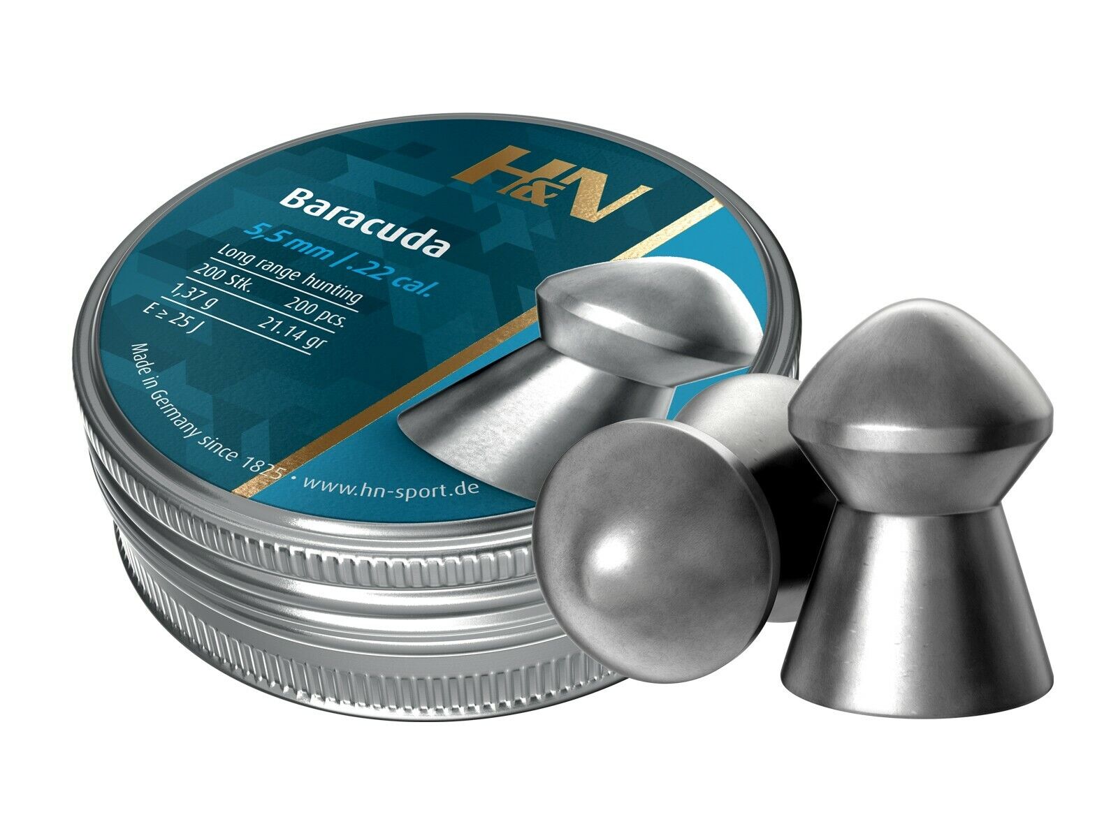 H&N Baracuda (5.5mm/.22 Pellets – 200 Rounds) H&N Baracuda (5.5mm/.22 Pellets – 200 Rounds)
