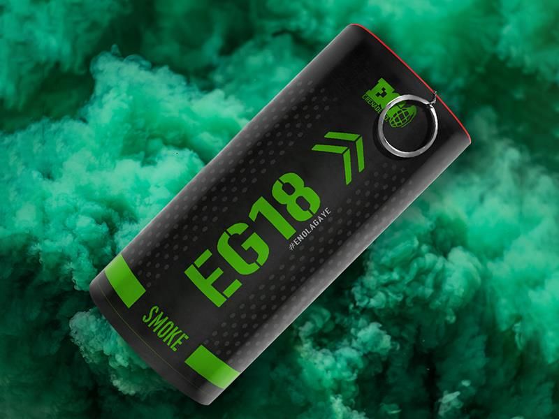 Enola Gaye EG18 Wire Pull Smoke Grenade (EG18AG – Green) Enola Gaye EG18 Wire Pull Smoke Grenade (EG18AG - Green)