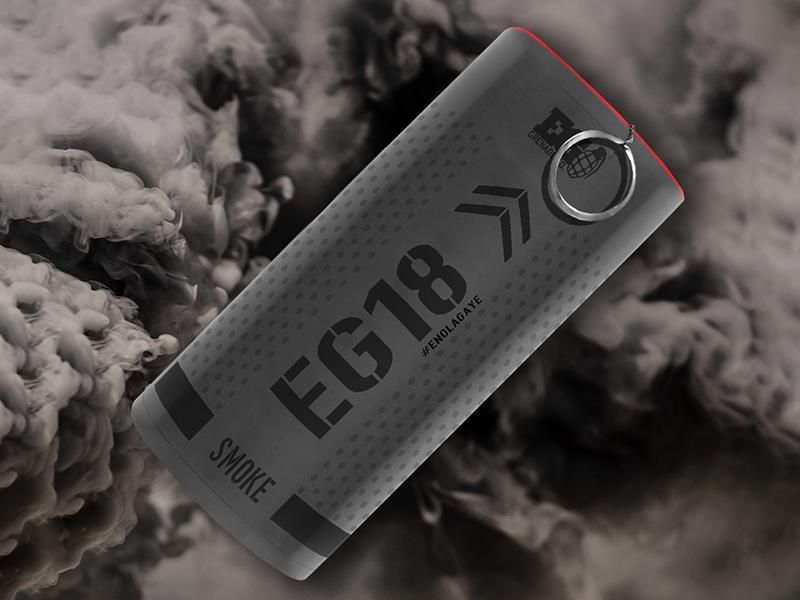 Enola Gaye EG18 Wire Pull Smoke Grenade (EG18ABK – Black) Enola Gaye EG18 Wire Pull Smoke Grenade (EG18ABK - Black)