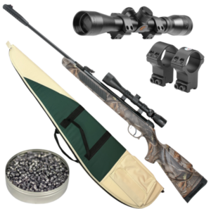 Kral Arms Camo Devil Spring Break Barrel .22 Airgun Package- (Camo- Synth)