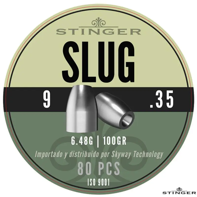 Stinger Slug .35/9.00mm – 6.48g – 80 Rounds Stinger Slug .35/9.00mm - 6.48g - 80 Rounds