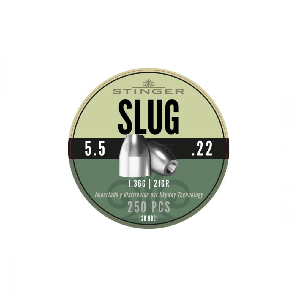 Stinger Slug .22/5.5mm – 1.36g – 250 Rounds Stinger Slug .22/5.5mm - 1.36g - 250 Rounds
