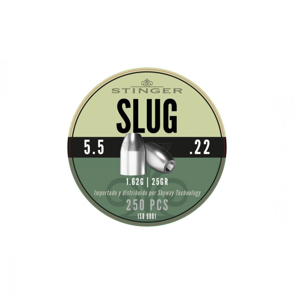 Stinger Slug .22/5.5mm – 1.62g – 250 Rounds Stinger Slug .22/5.5mm - 1.62g - 250 Rounds