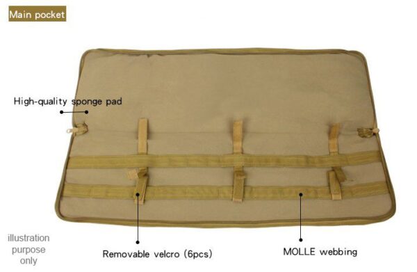 Big Foot Molle M4 Gun Bag (Tan – 100cm)