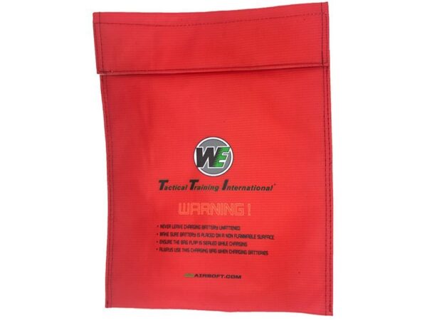 WE Battery/Lipo/Life Charging Safety Bag (Red) WE Battery/Lipo/Life Charging Safety Bag (Red)