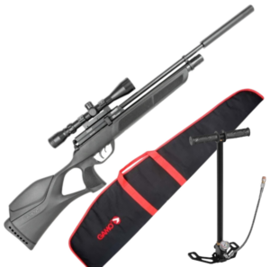 Gamo Phox .22 PCP Air Rifle Package GAMO Phox .22 PCP Air Rifle Package including 3-9x40 scope, silencer, and stirrup pump
