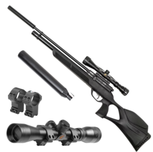 GAMO GX-250 PCP Air Rifle Bundle Package – (.22/5.5mm – 10 shot – Blk Syn) GAMO GX-250 PCP Air Rifle Bundle Package - (.22/5.5mm - 10 shot - Blk Syn)