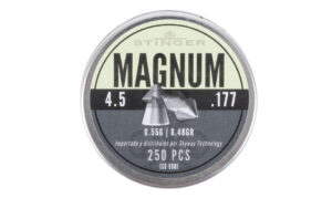 Stinger Magnum Hunter .177/4.5mm – 0.55 Grain – 250 Pellet Tin Stinger Magnum Hunter .177/4.5mm - 0.55 Grain - 250 Pellet Tin