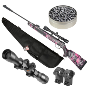 Kral Devil .22 Muddy Girl Spring Air Rifle Package – (Inc. Scope, Bag, Pellets- Pink Camo) Kral Devil .22 Muddy Girl Spring Air Rifle Package - (Inc. Scope, Bag, Pellets- Pink Camo)