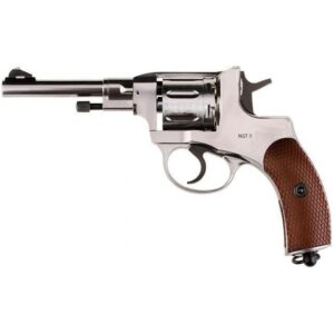 Gletcher NGT Nagant Co2 Revolver 4.5mm/.177 - Silver