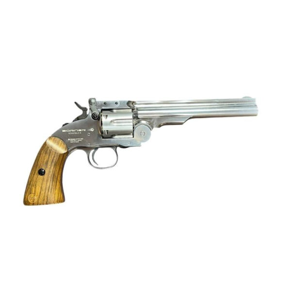 Borner Schofield Co2 Revolver (4.5mm/.177 – BB and Pellet – Silver) Borner Schofield Co2 Revolver (4.5mm/.177 – BB and Pellet – Silver)