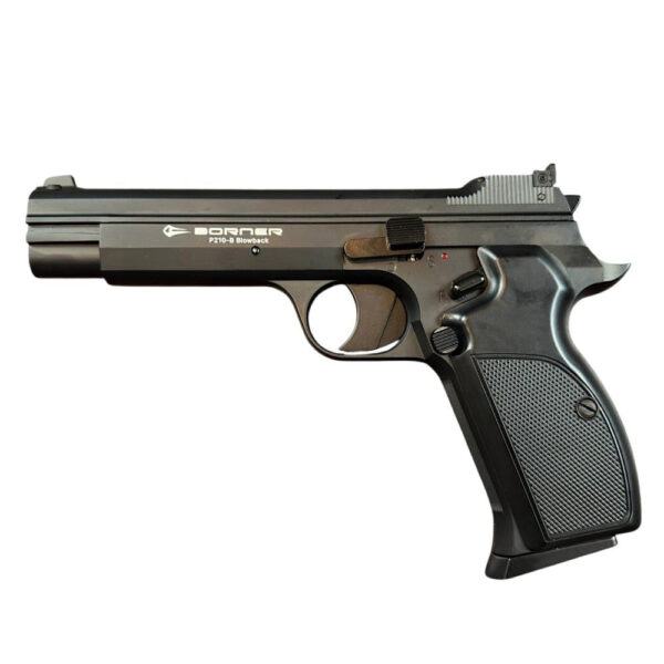 Borner P210-B Co2 Blowback Pistol (4.5mm/.177 – BB – Black) Borner P210-B Co2 Blowback Pistol (4.5mm/.177 – BB – Black)