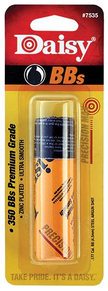 Daisy 4.5mm/.177 Steel BBs (350 Rounds Tube) Daisy 4.5mm/.177 Steel BBs (350 Rounds Tube)