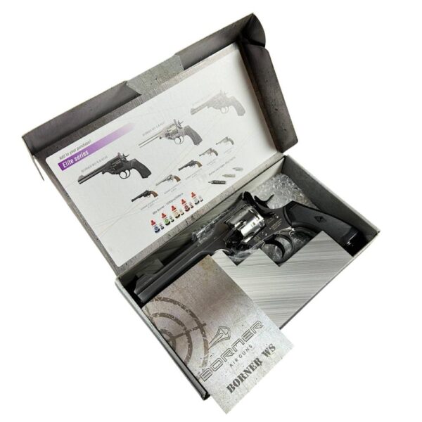 Borner W&S Co2 Revolver (4.5mm/.177- BB- Silver) Borner W&S Co2 Revolver (4.5mm/.177- BB- Silver)