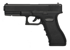 Huntsman H17 high power CO2 non-blowback air pistol in matte black finish