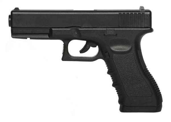 Huntsman H17 high power CO2 non-blowback air pistol in matte black finish