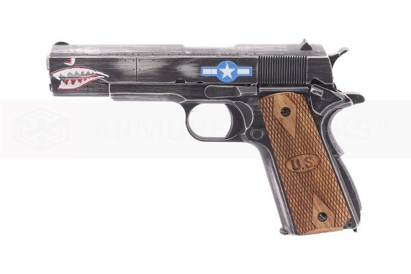 [Air Gun] Auto Ordnance Cybergun Custom 1911 Squadron Co2 Blowback Pistol (CG-AU0100-AG – 4.5mm/.177)
