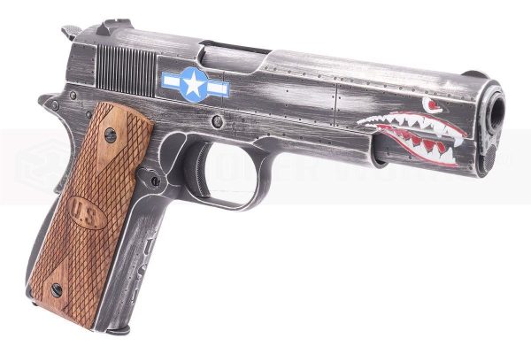 [Air Gun] Auto Ordnance Cybergun Custom 1911 Squadron Co2 Blowback Pistol (CG-AU0100-AG – 4.5mm/.177)