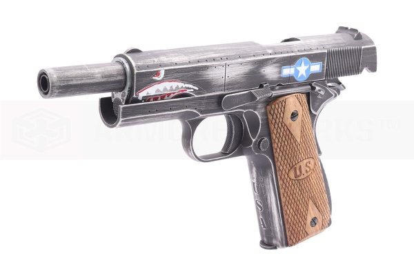 [Air Gun] Auto Ordnance Cybergun Custom 1911 Squadron Co2 Blowback Pistol (CG-AU0100-AG – 4.5mm/.177)
