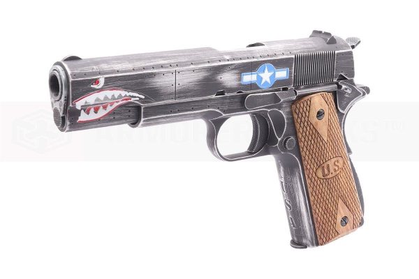 [Air Gun] Auto Ordnance Cybergun Custom 1911 Squadron Co2 Blowback Pistol (CG-AU0100-AG – 4.5mm/.177)