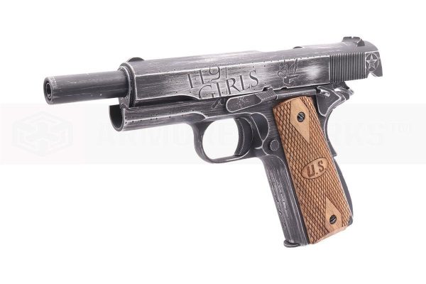 [Air Gun] Auto Ordnance Cybergun Custom 1911 Fly Girls Co2 Blowback Pistol (CG-AU0300-AG – 4.5mm/.177)
